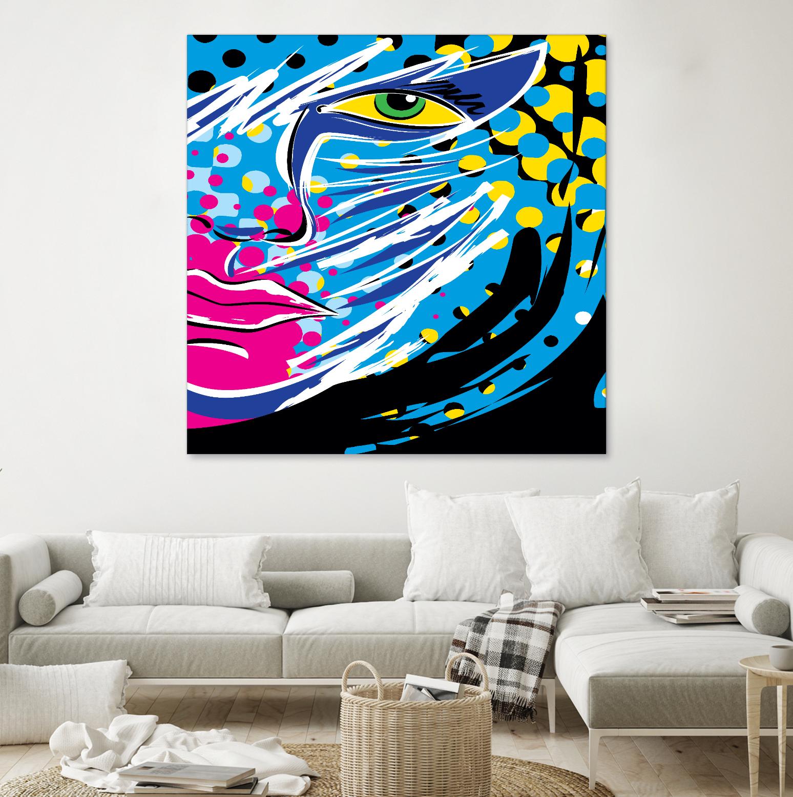 Pandore by Ray Lengelé on GIANT ART - pink animé face