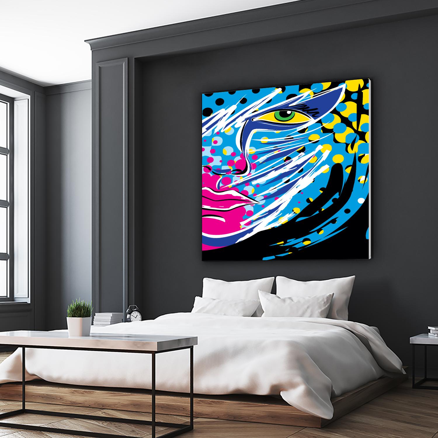 Pandore by Ray Lengelé on GIANT ART - pink animé face