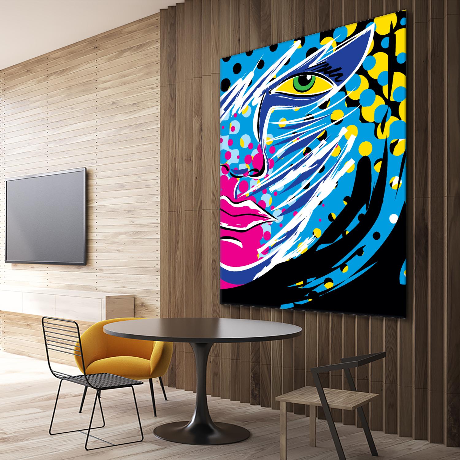 Pandore by Ray Lengelé on GIANT ART - pink animé face