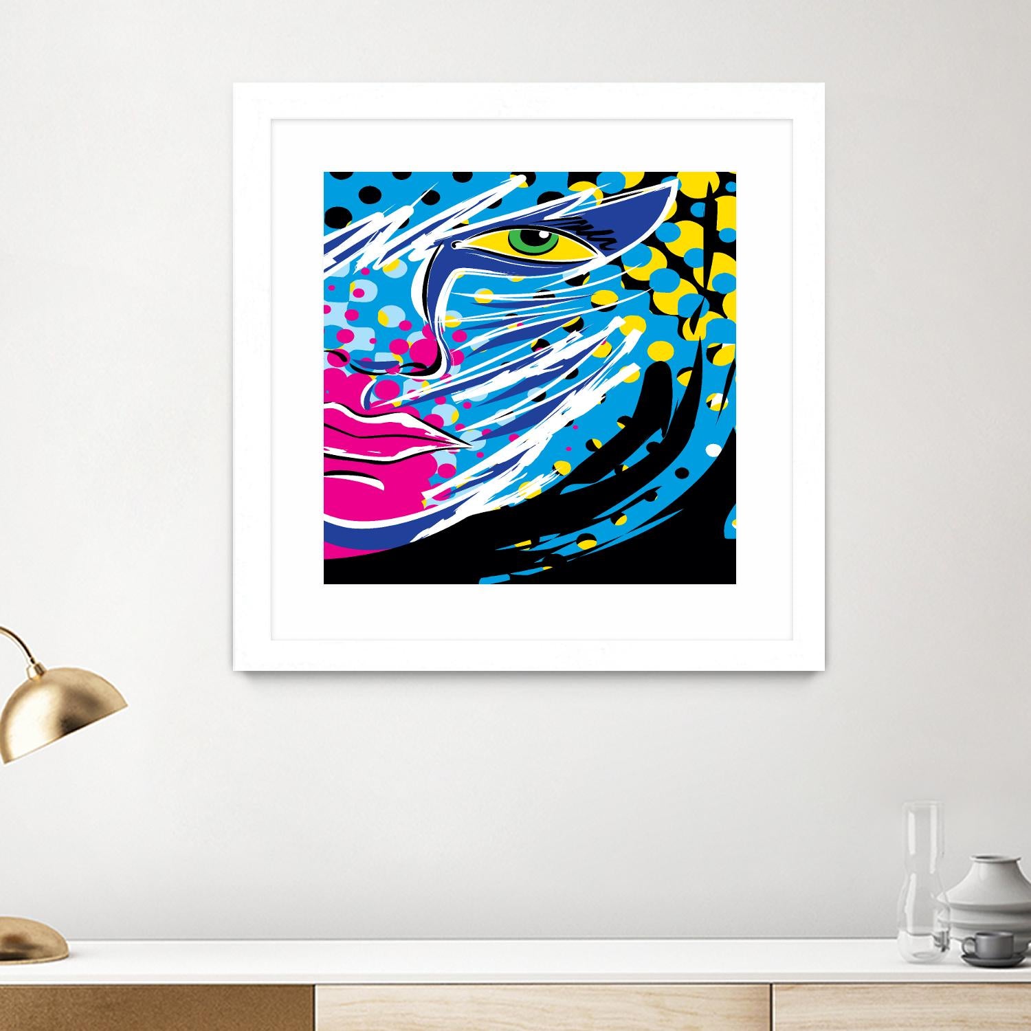 Pandore by Ray Lengelé on GIANT ART - pink animé face