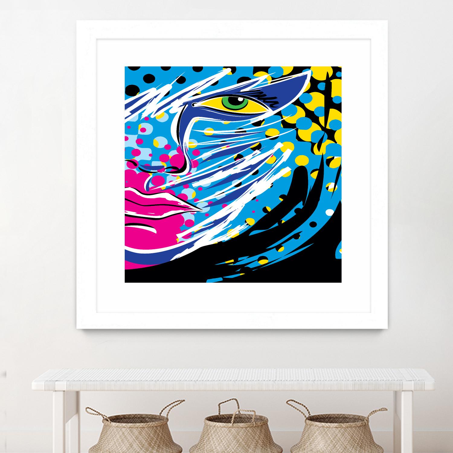 Pandore by Ray Lengelé on GIANT ART - pink animé face