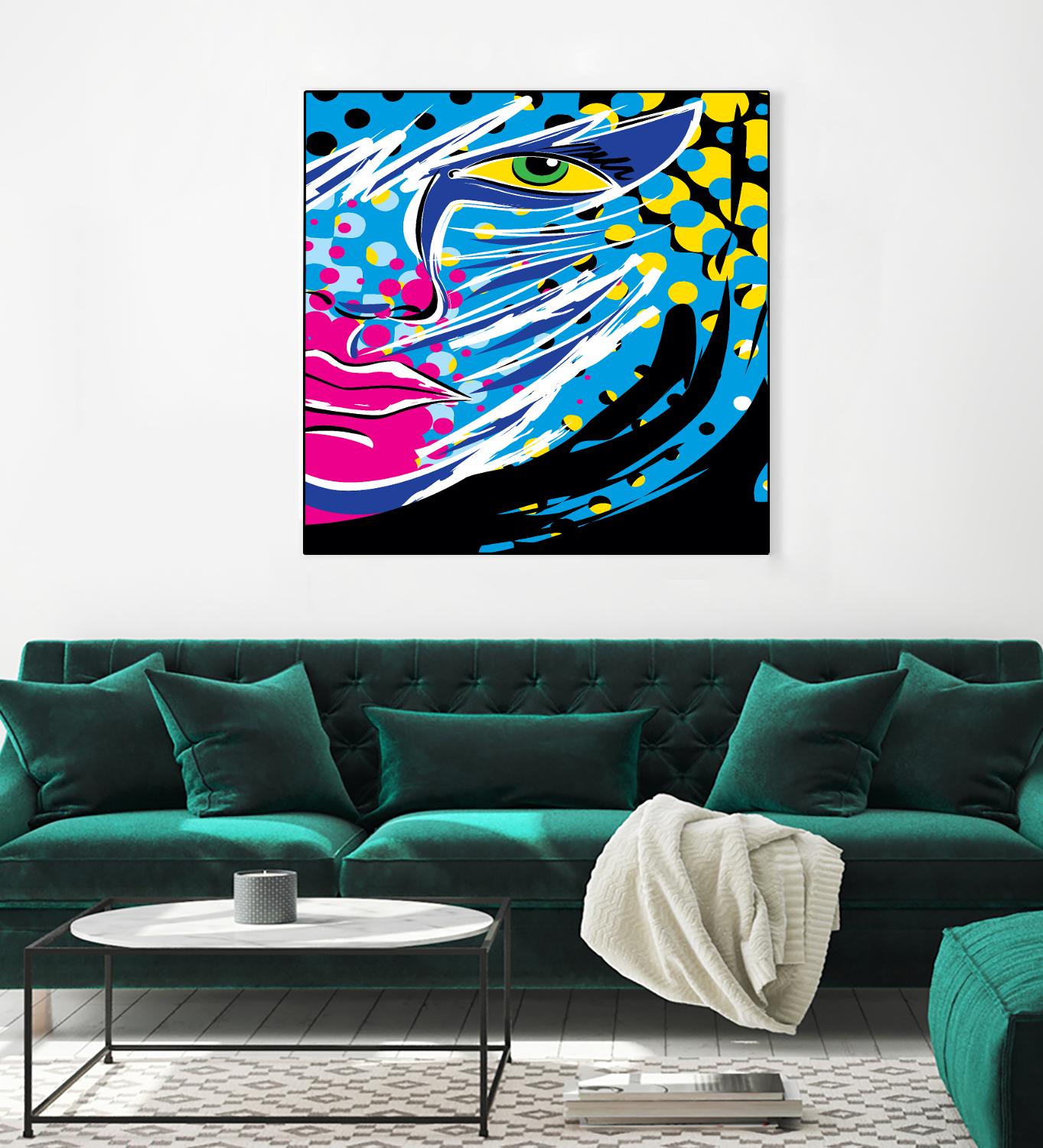 Pandore by Ray Lengelé on GIANT ART - pink animé face