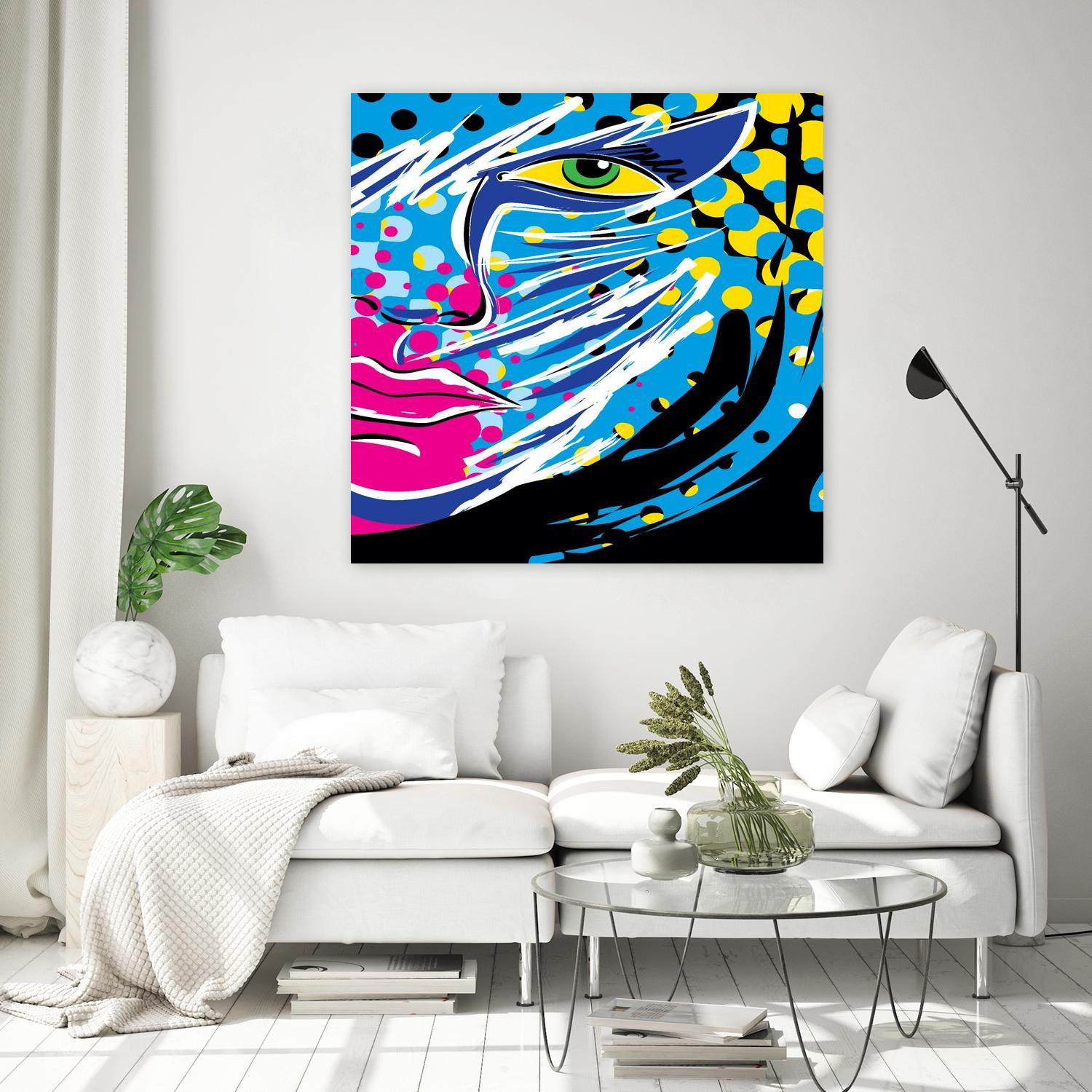 Pandore by Ray Lengelé on GIANT ART - pink animé face