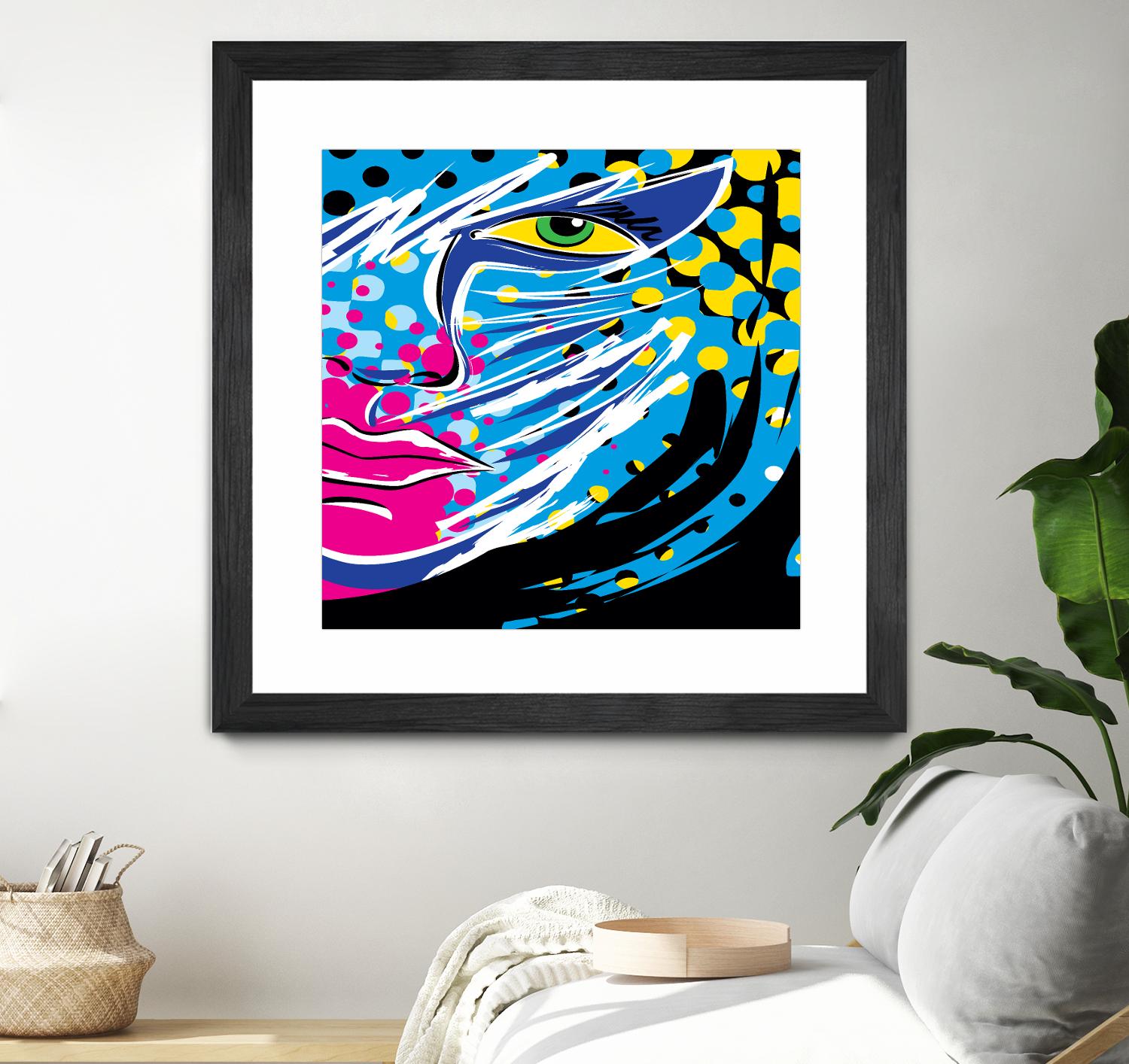 Pandore by Ray Lengelé on GIANT ART - pink animé face