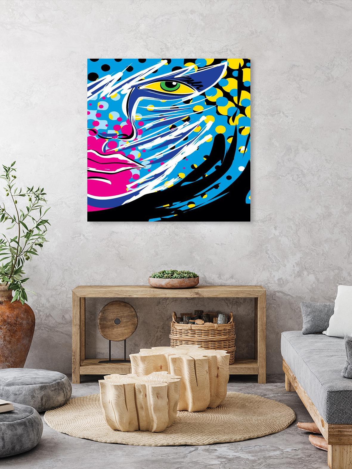 Pandore by Ray Lengelé on GIANT ART - pink animé face