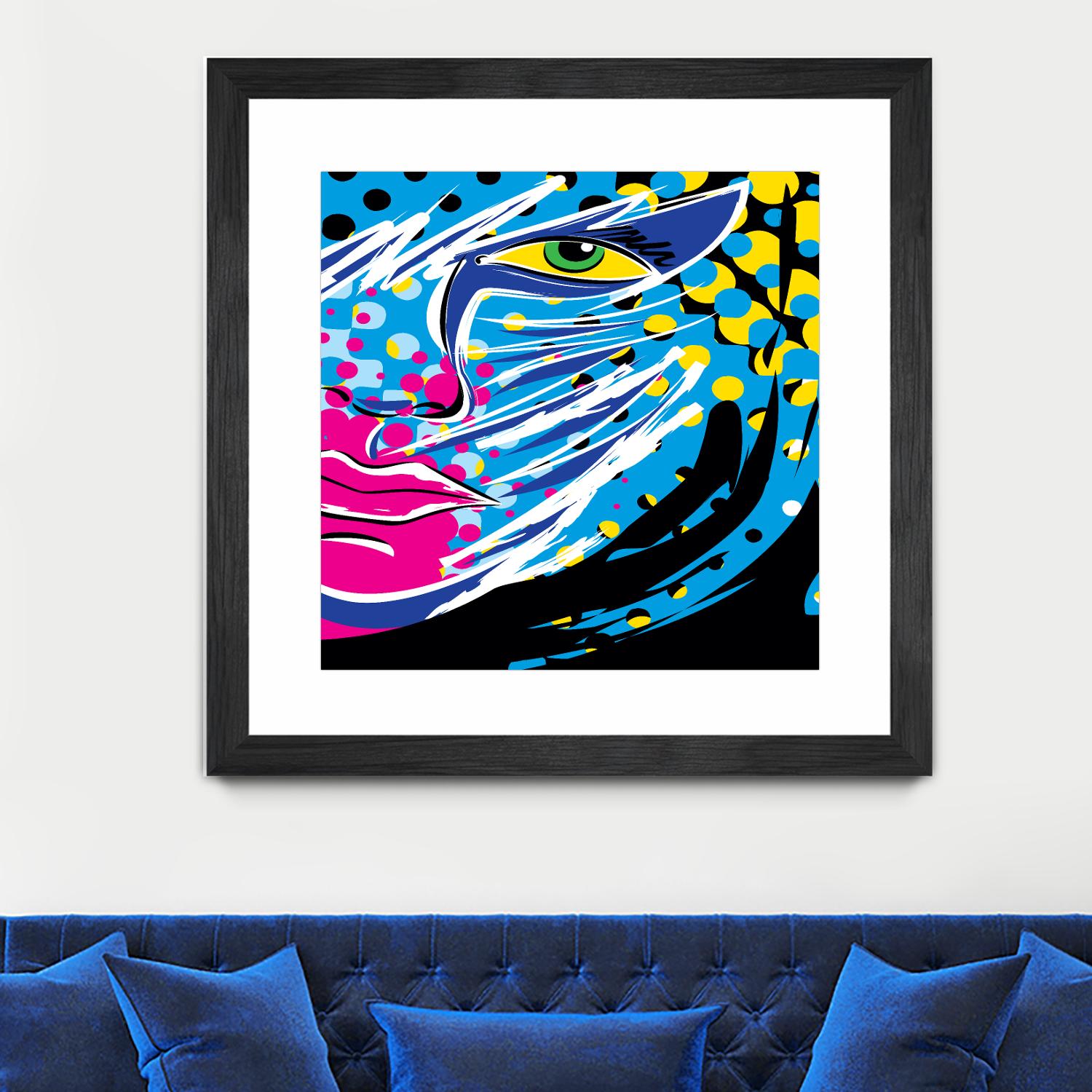 Pandore by Ray Lengelé on GIANT ART - pink animé face