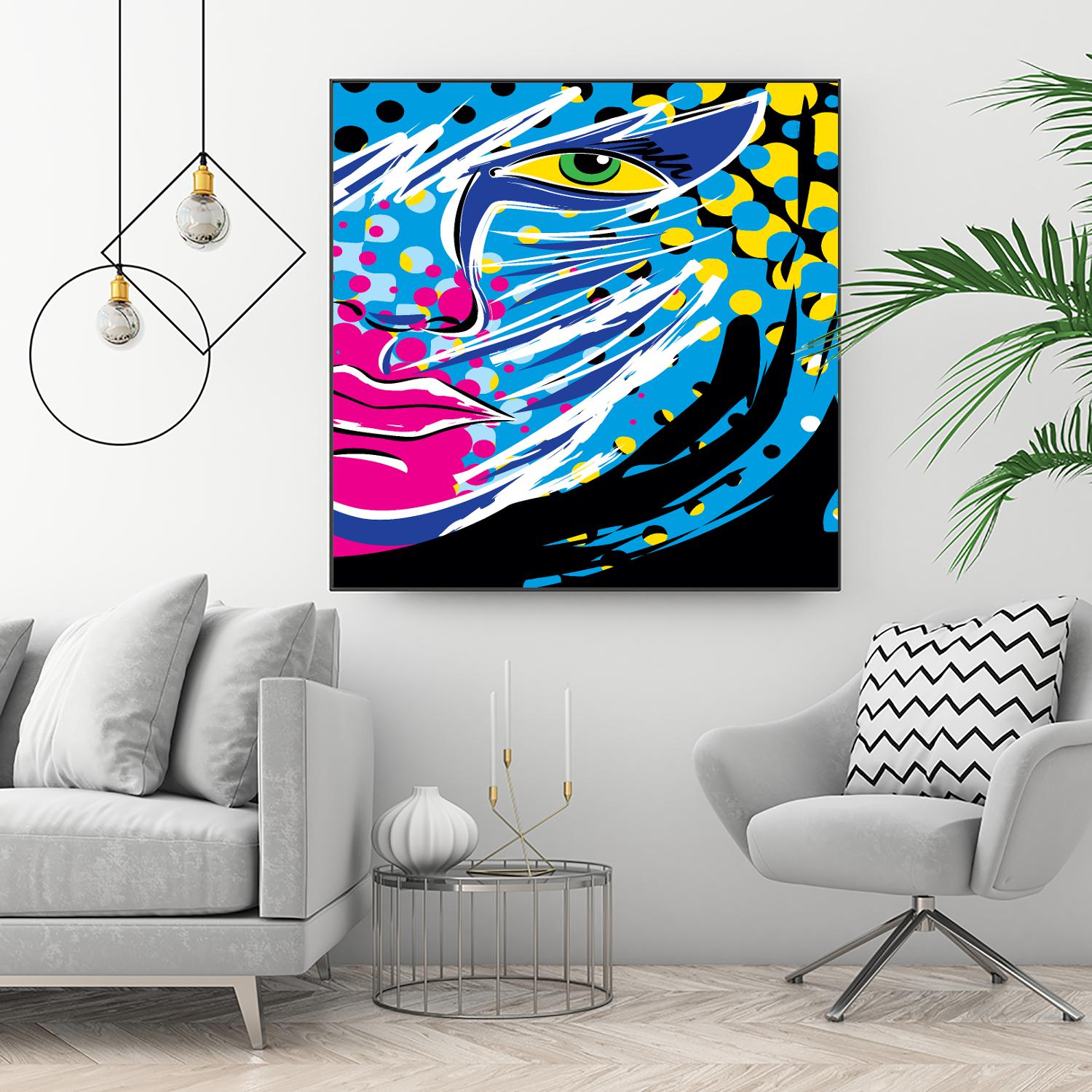 Pandore by Ray Lengelé on GIANT ART - pink animé face