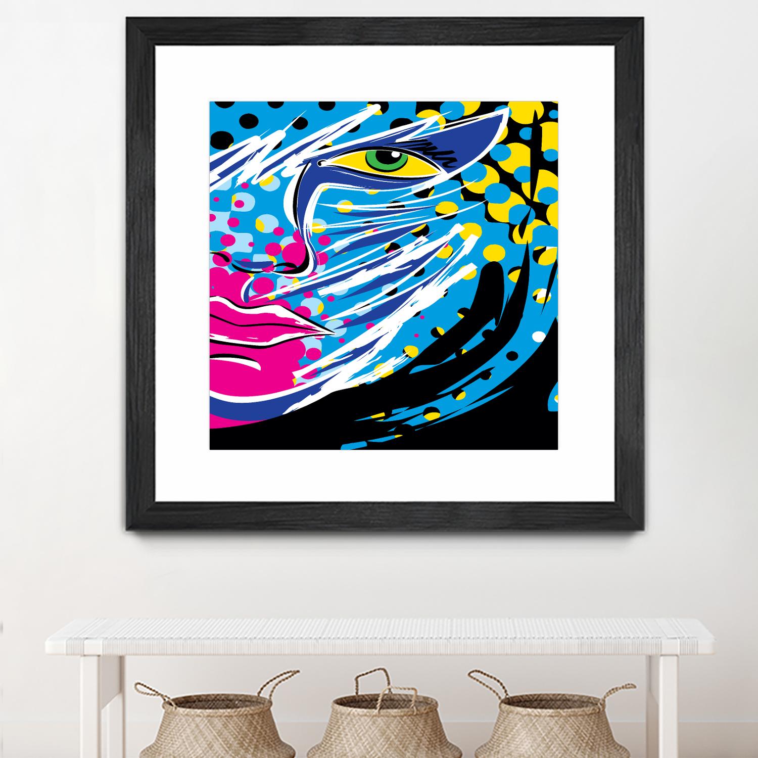 Pandore by Ray Lengelé on GIANT ART - pink animé face