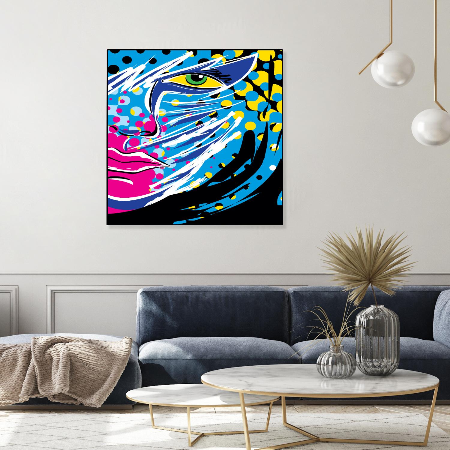 Pandore by Ray Lengelé on GIANT ART - pink animé face