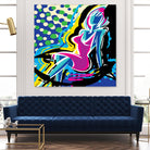 Sitting by Ray Lengelé on GIANT ART - pink animé woman