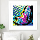 Sitting by Ray Lengelé on GIANT ART - pink animé woman