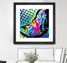 Sitting by Ray Lengelé on GIANT ART - pink animé woman