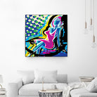 Sitting by Ray Lengelé on GIANT ART - pink animé woman