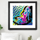 Sitting by Ray Lengelé on GIANT ART - pink animé woman