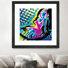 Sitting by Ray Lengelé on GIANT ART - pink animé woman