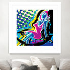 Sitting by Ray Lengelé on GIANT ART - pink animé woman