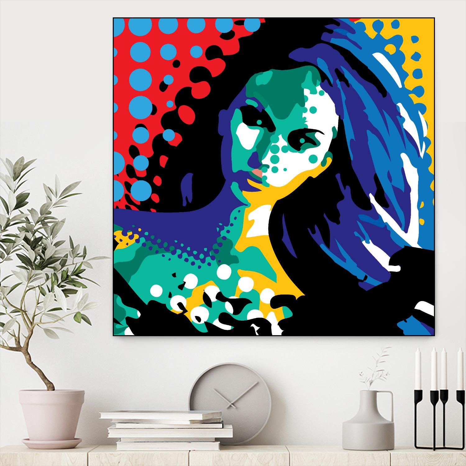 Secret by Ray Lengelé on GIANT ART - red animé face