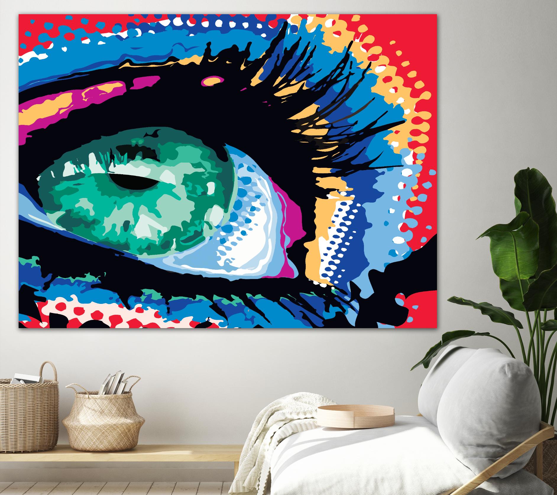 Iced Eye by Ray Lengelé on GIANT ART - red figurative eye
