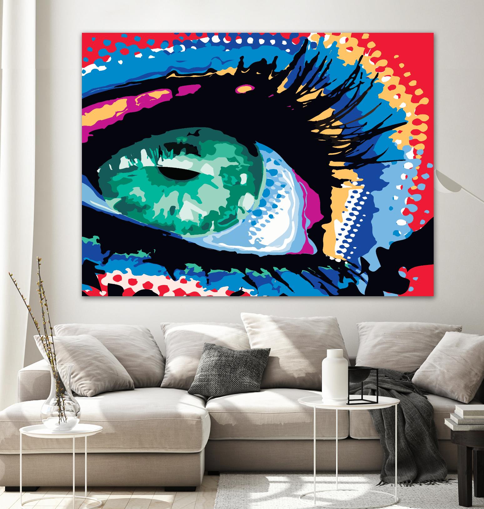 Iced Eye by Ray Lengelé on GIANT ART - red figurative eye