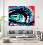 Iced Eye by Ray Lengelé on GIANT ART - red figurative eye