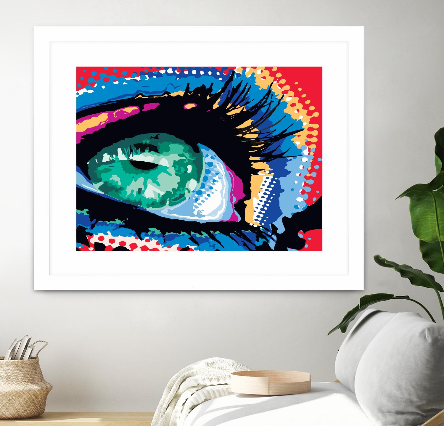 Iced Eye by Ray Lengelé on GIANT ART - red figurative cils