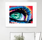 Iced Eye by Ray Lengelé on GIANT ART - red figurative cils