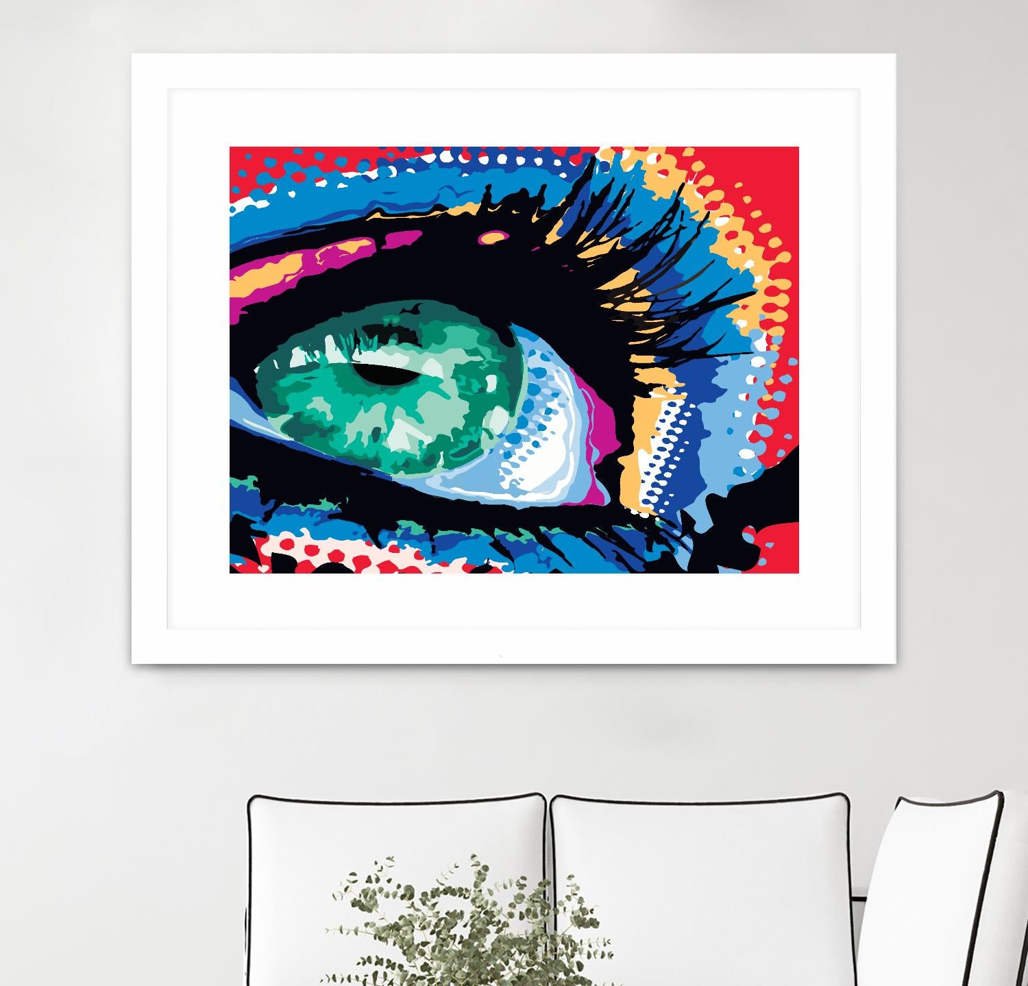 Iced Eye by Ray Lengelé on GIANT ART - red figurative cils