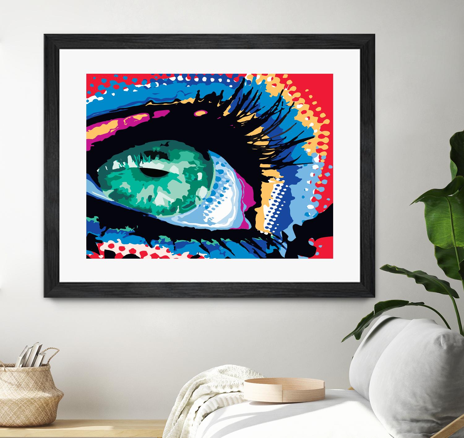 Iced Eye by Ray Lengelé on GIANT ART - red figurative cils