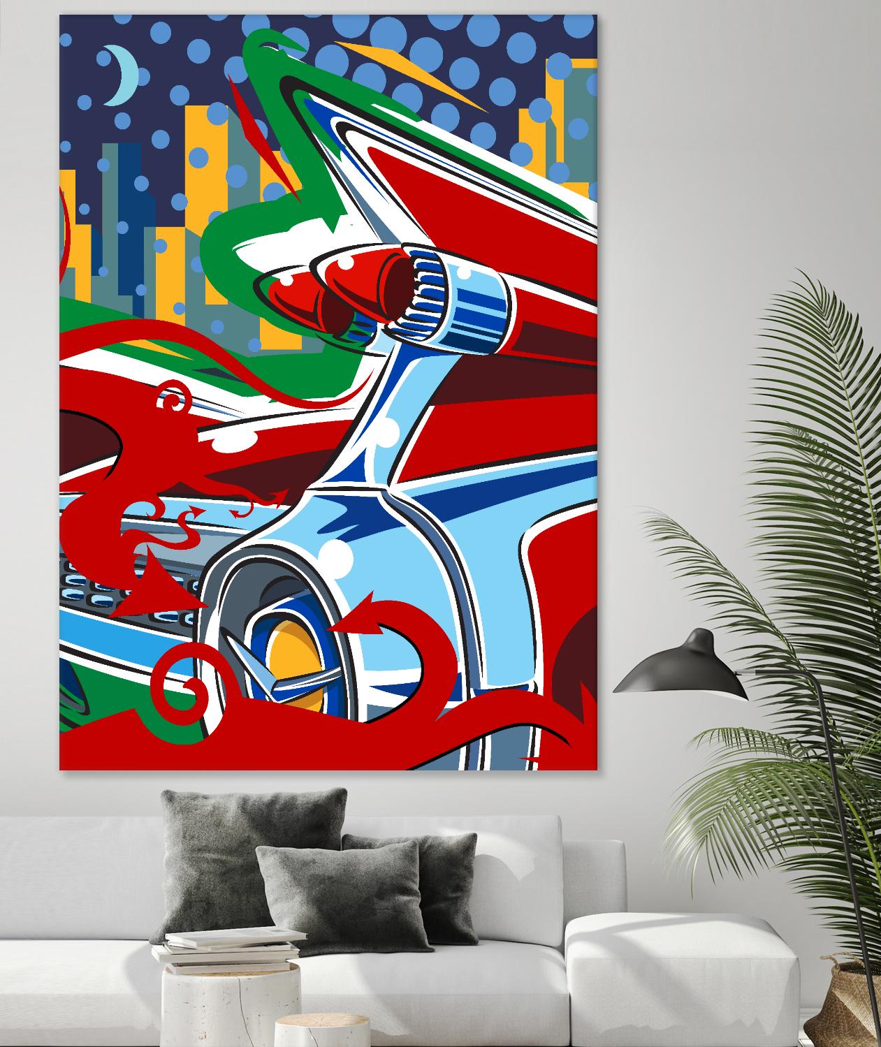 Cady Yak by Ray Lengelé on GIANT ART - red animé automobile