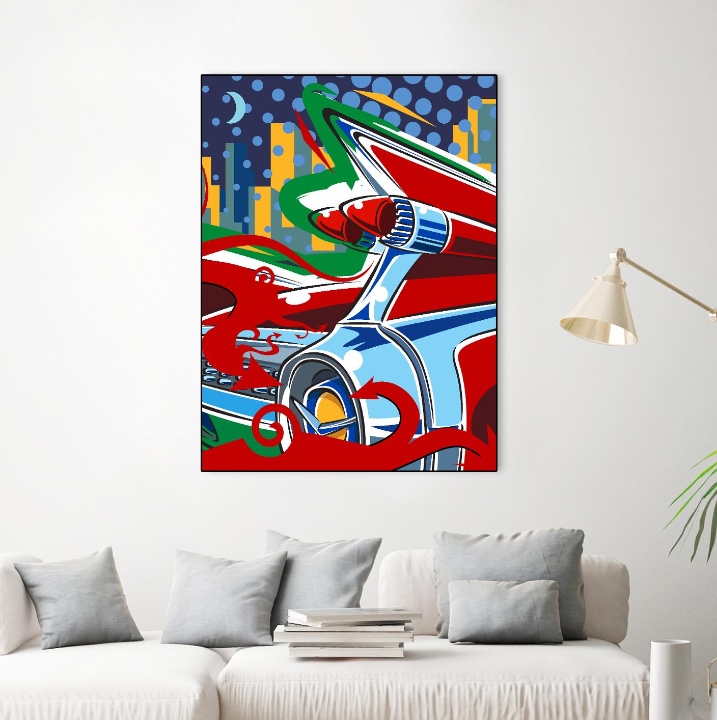 Cady Yak by Ray Lengelé on GIANT ART - red animé automobile