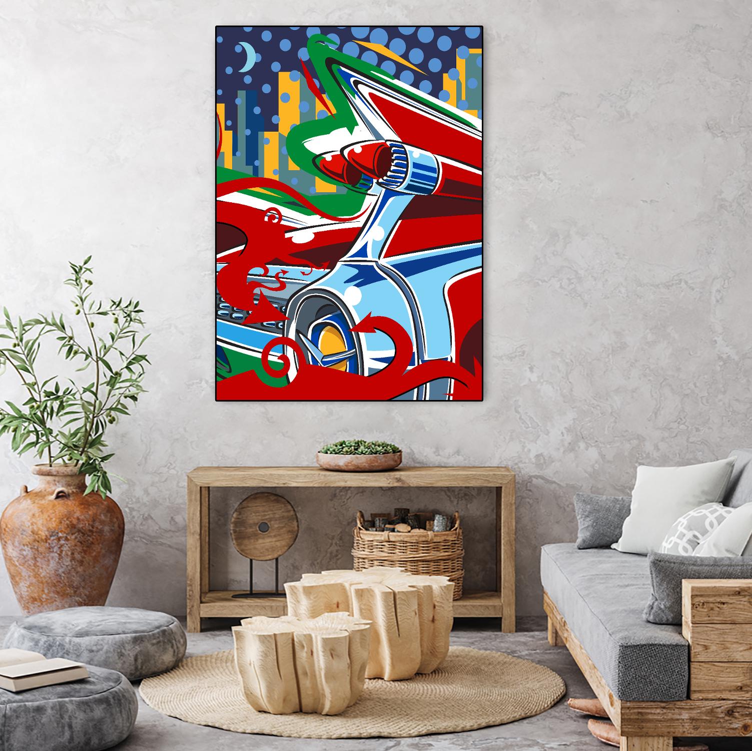 Cady Yak by Ray Lengelé on GIANT ART - red animé automobile