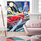 City Car by Ray Lengelé on GIANT ART - red animé automobile