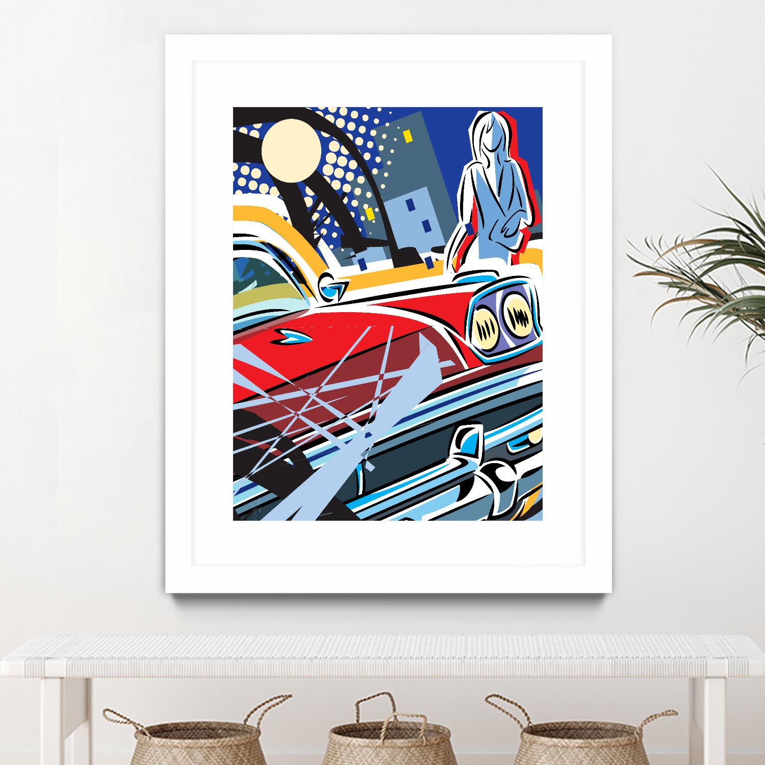 City Car by Ray Lengelé on GIANT ART - red animé automobile