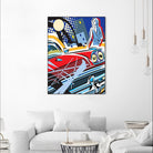 City Car by Ray Lengelé on GIANT ART - red animé automobile