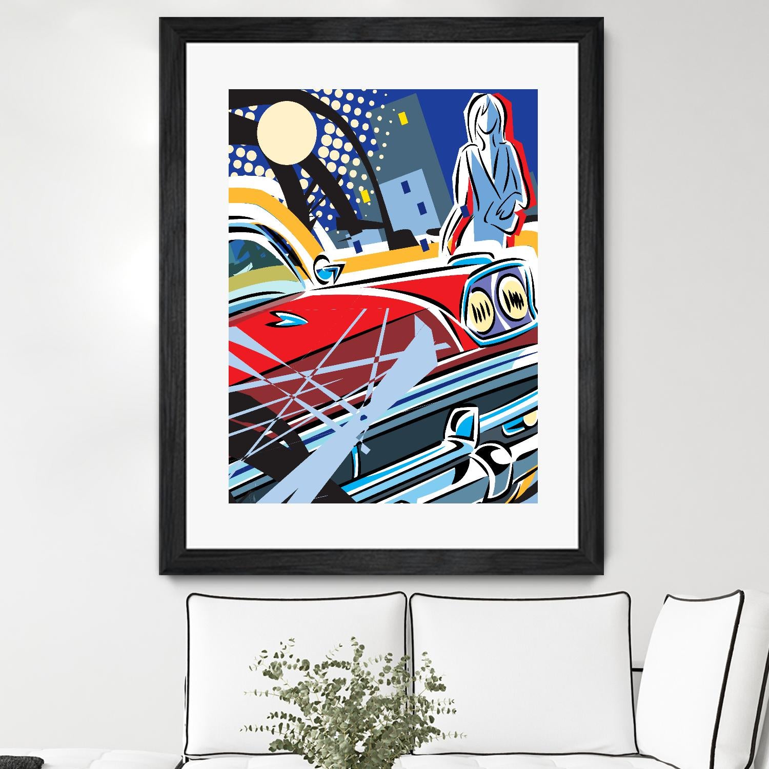 City Car by Ray Lengelé on GIANT ART - red animé automobile