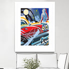 City Car by Ray Lengelé on GIANT ART - red animé automobile