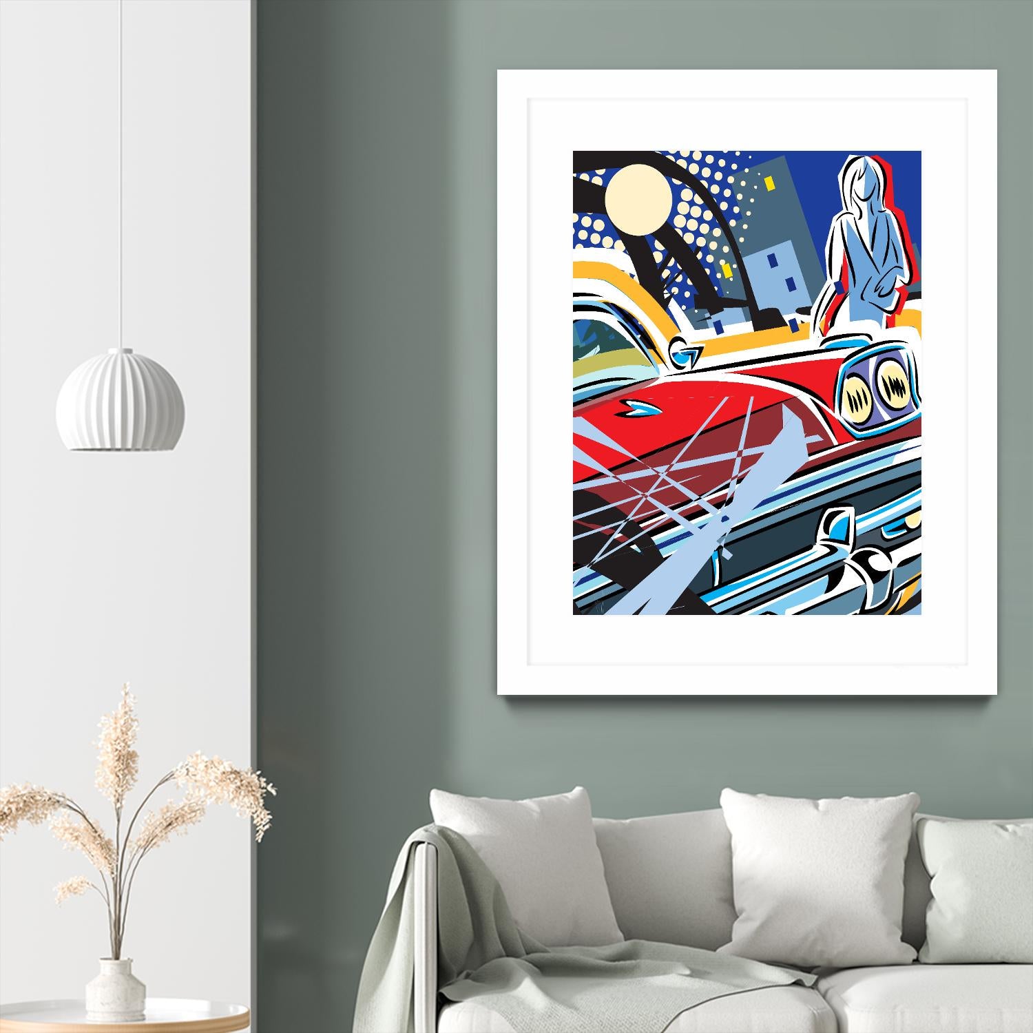 City Car by Ray Lengelé on GIANT ART - red animé automobile