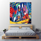 Time Square by Ray Lengelé on GIANT ART - red architecture down town