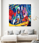 Time Square by Ray Lengelé on GIANT ART - red architecture down town