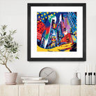 Time Square by Ray Lengelé on GIANT ART - red architecture down town