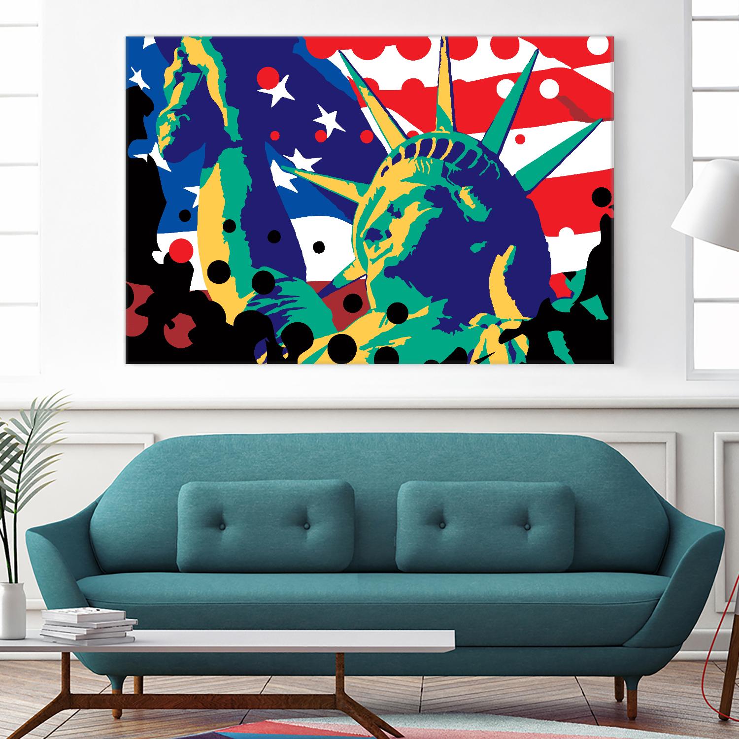 Mona Lusa by Ray Lengelé on GIANT ART - red street art usa