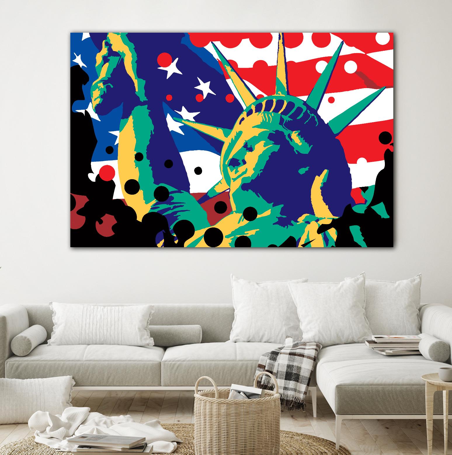 Mona Lusa by Ray Lengelé on GIANT ART - red street art usa