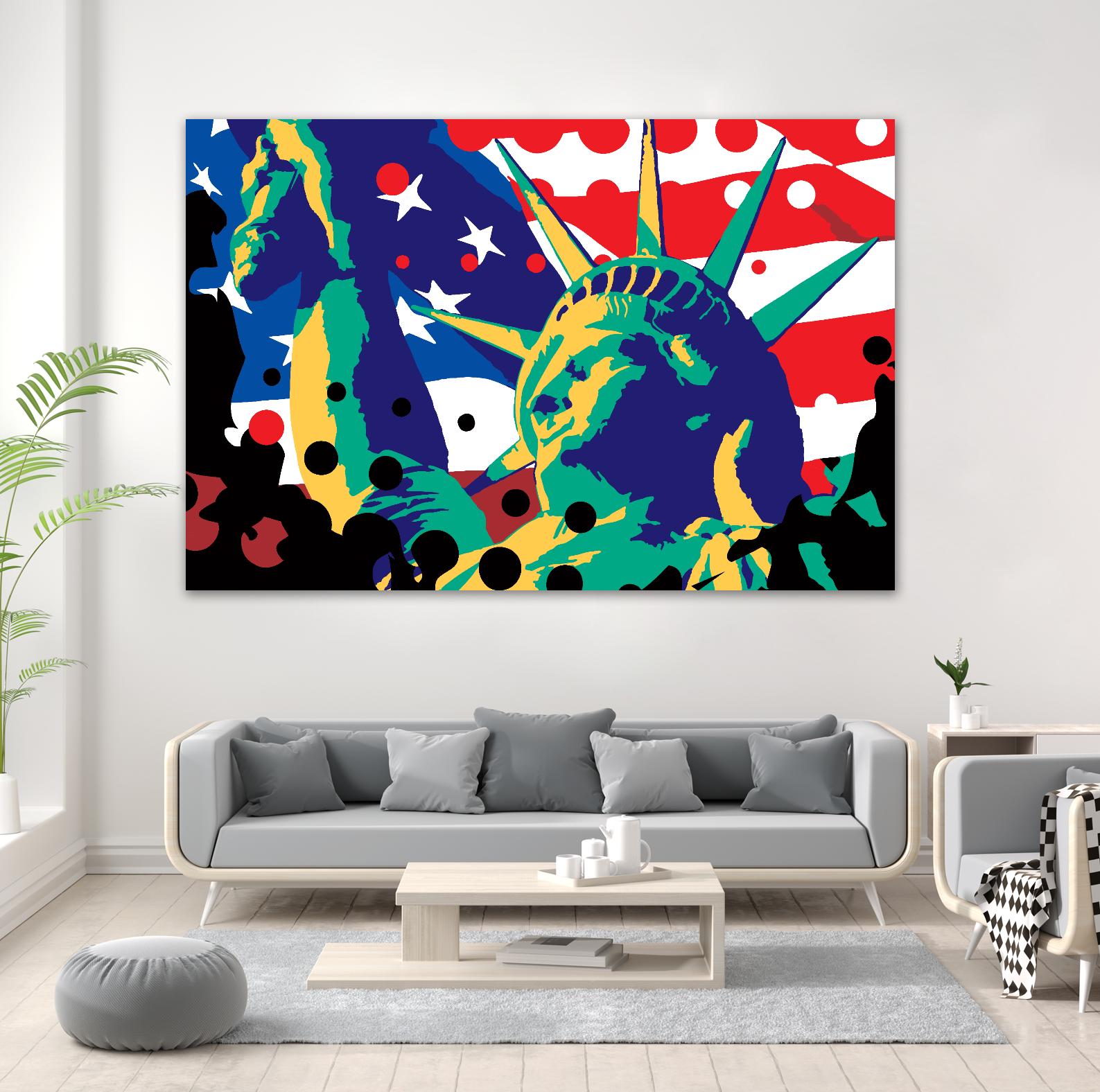 Mona Lusa by Ray Lengelé on GIANT ART - red street art usa