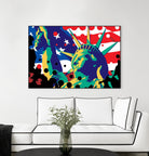 Mona Lusa by Ray Lengelé on GIANT ART - red street art usa