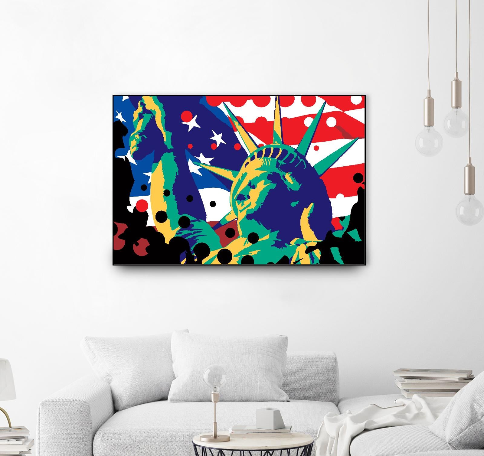 Mona Lusa by Ray Lengelé on GIANT ART - red street art usa