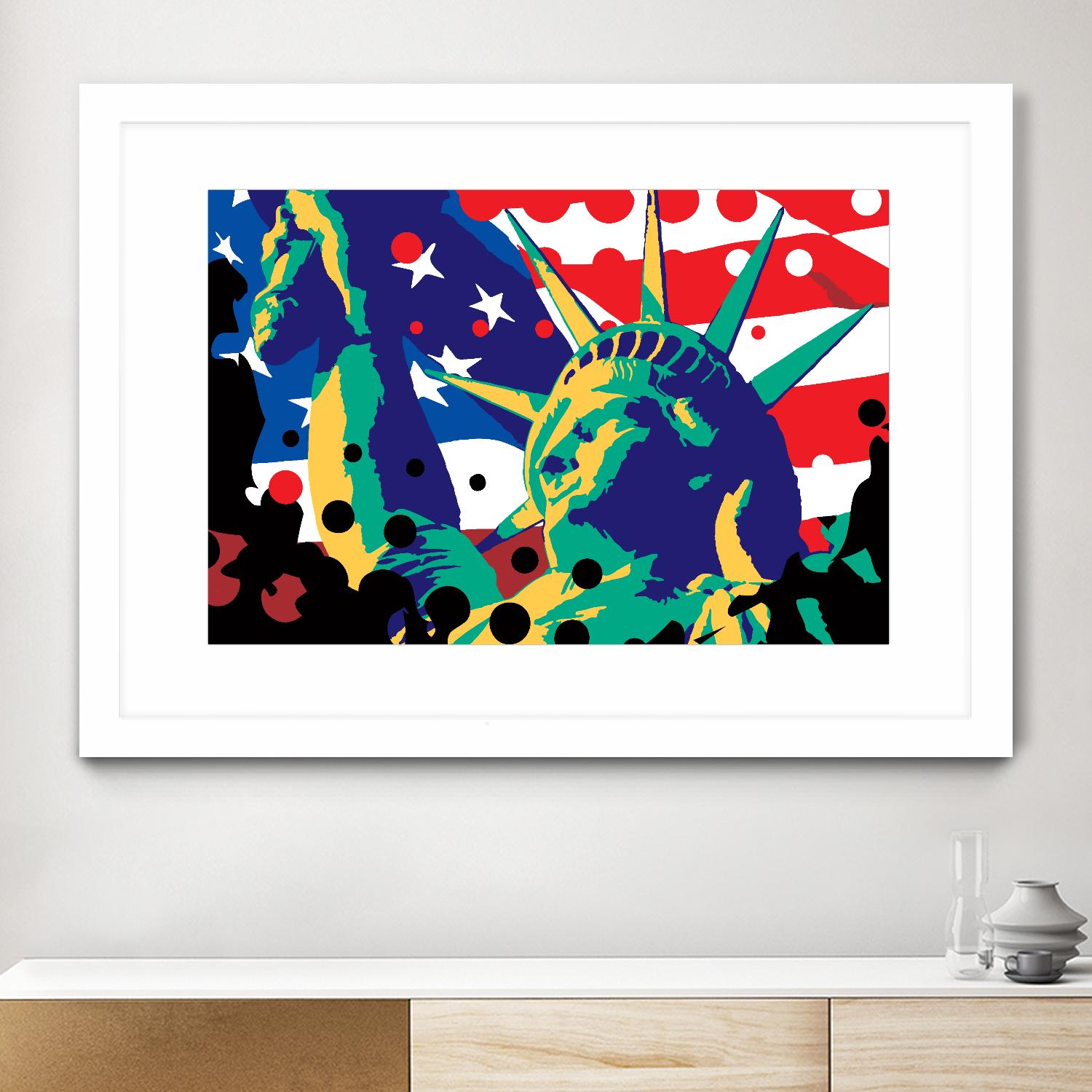 Mona Lusa by Ray Lengelé on GIANT ART - red street art usa