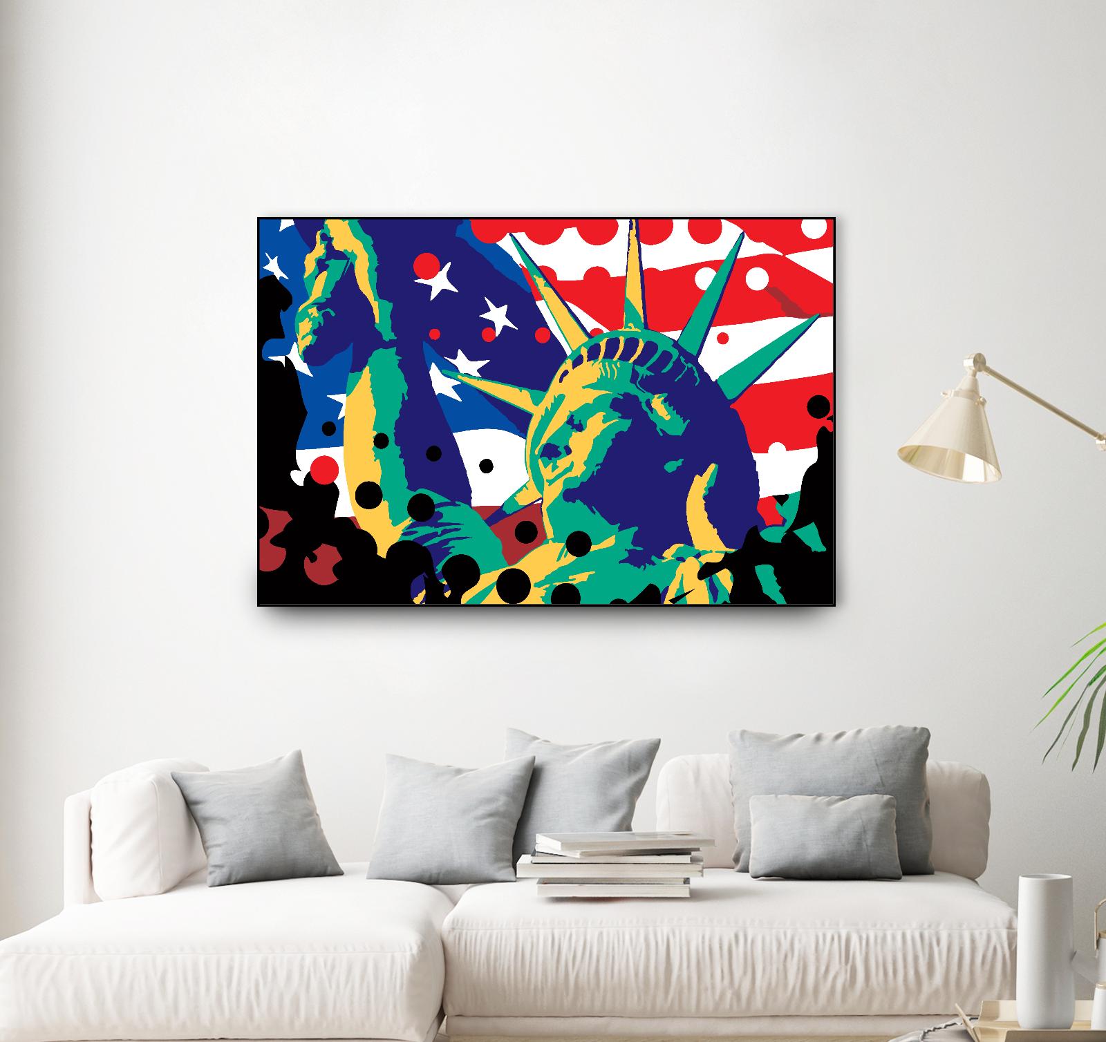 Mona Lusa by Ray Lengelé on GIANT ART - red street art usa