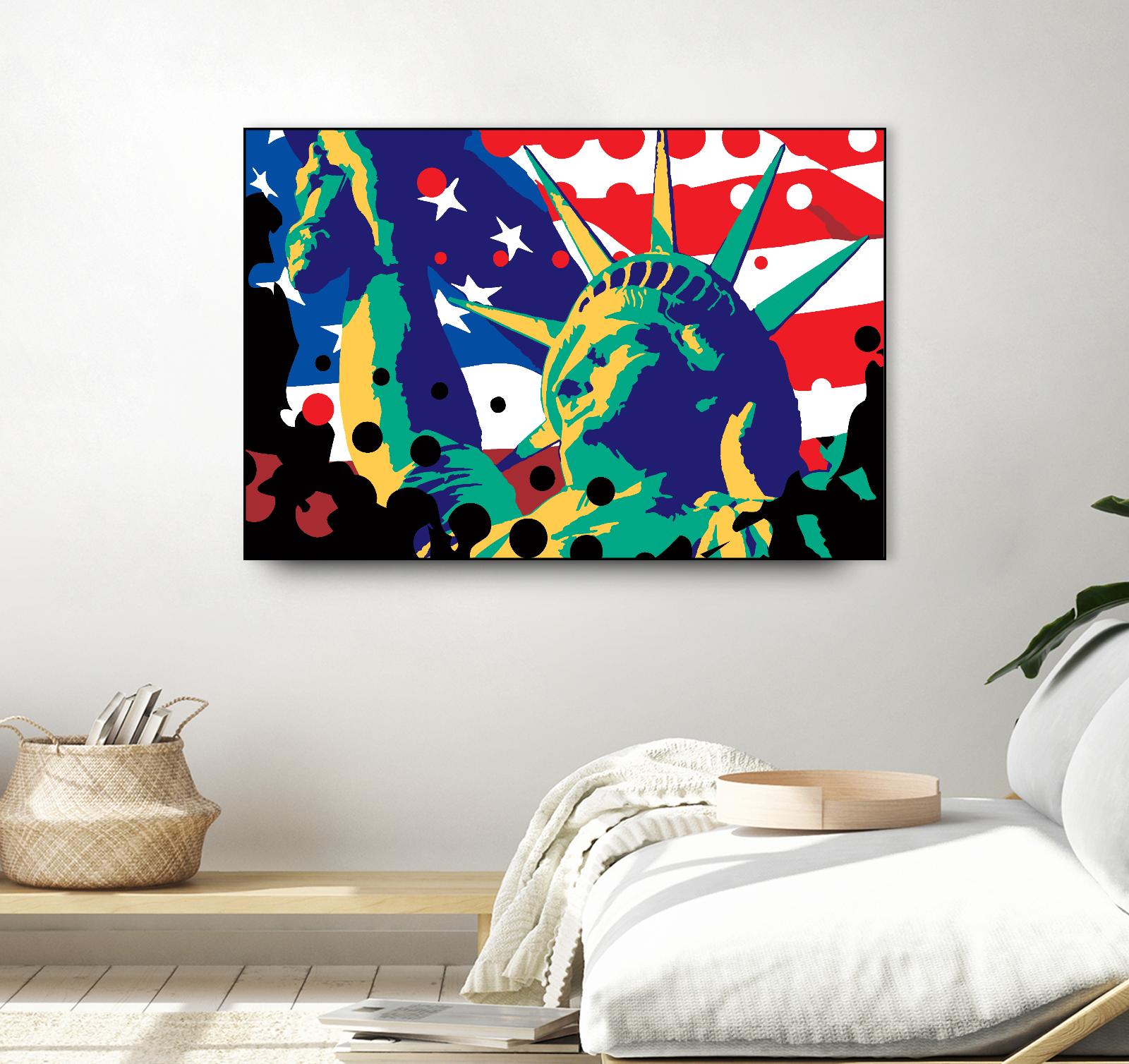 Mona Lusa by Ray Lengelé on GIANT ART - red street art usa