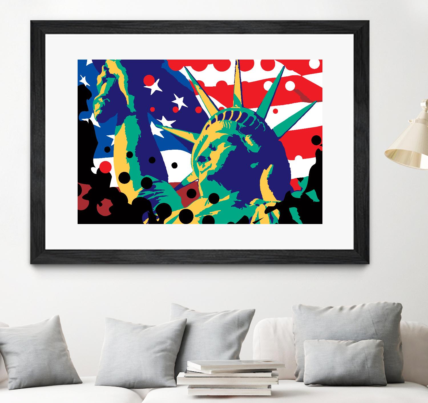 Mona Lusa by Ray Lengelé on GIANT ART - red street art usa