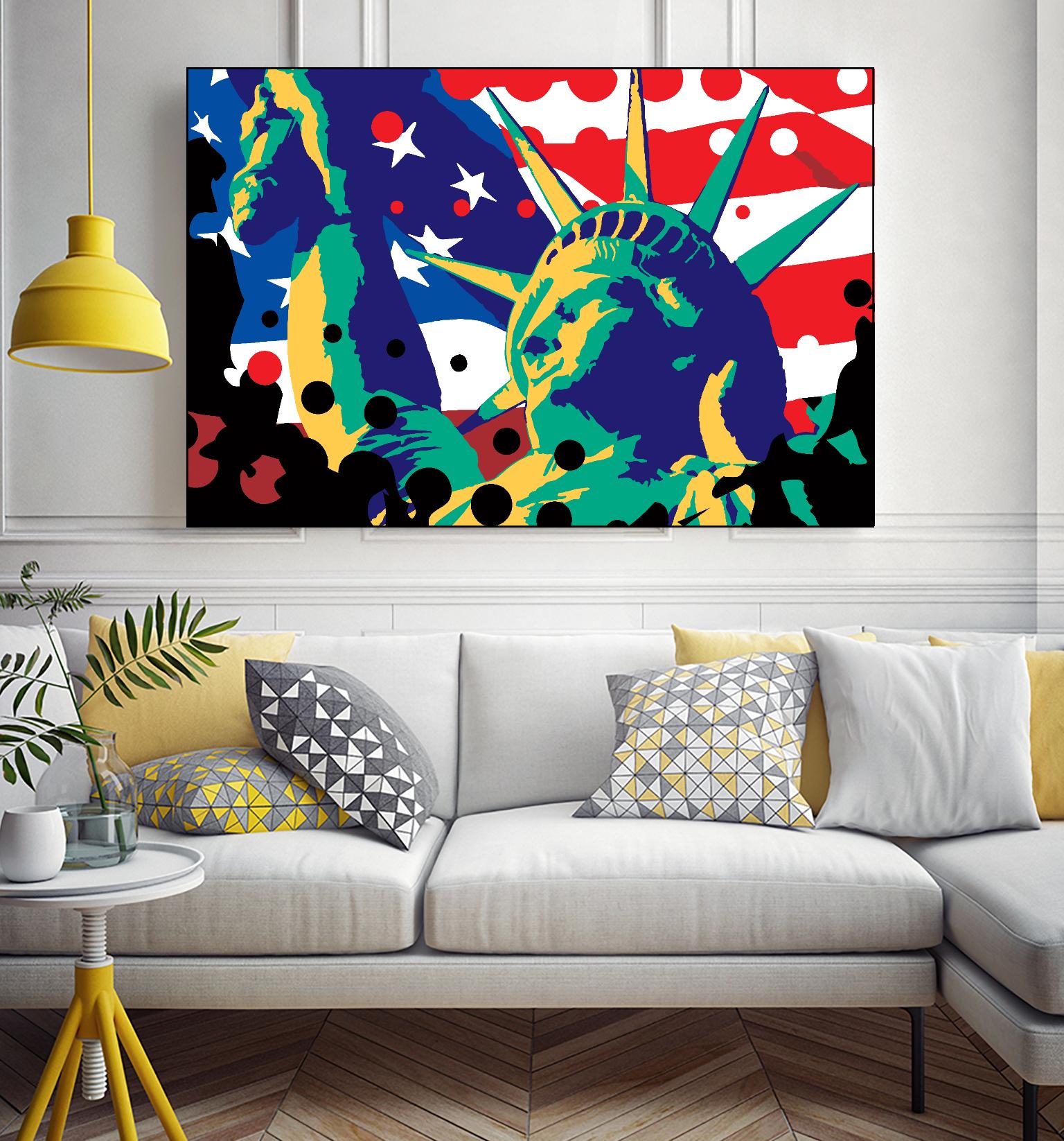 Mona Lusa by Ray Lengelé on GIANT ART - red street art usa